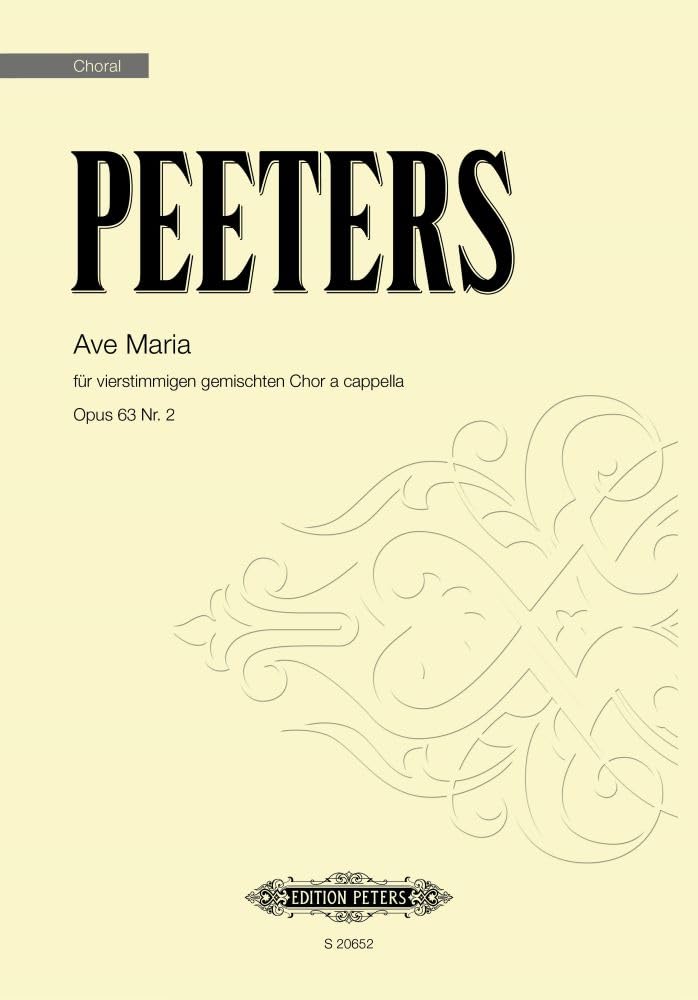 Peeters: Ave Verum, Op. 63 No. 2 (Mixed Voice Choir) (S20652) Sheet Music
