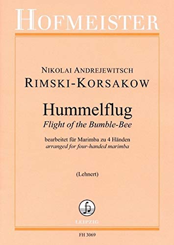 Hummelflug, für Marimba 4-hd.: Schwierigkeitsgrad 5 Sheet Music