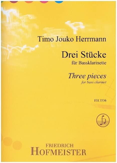 Drei Stücke für Bassklarinette Sheet Music
