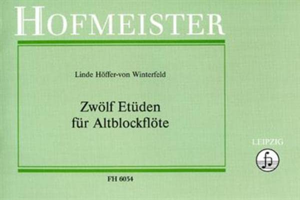 12 Etüden: für Hochflöte cd