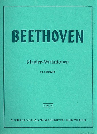 Klavier-Variationen: Klavier 4-händig. Sheet Music