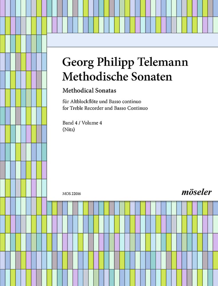Methodische Sonaten: "Sonate metodiche", 1728 und 1732. Band 4. Alt-Blockflöte und Basso continuo. Sheet Music