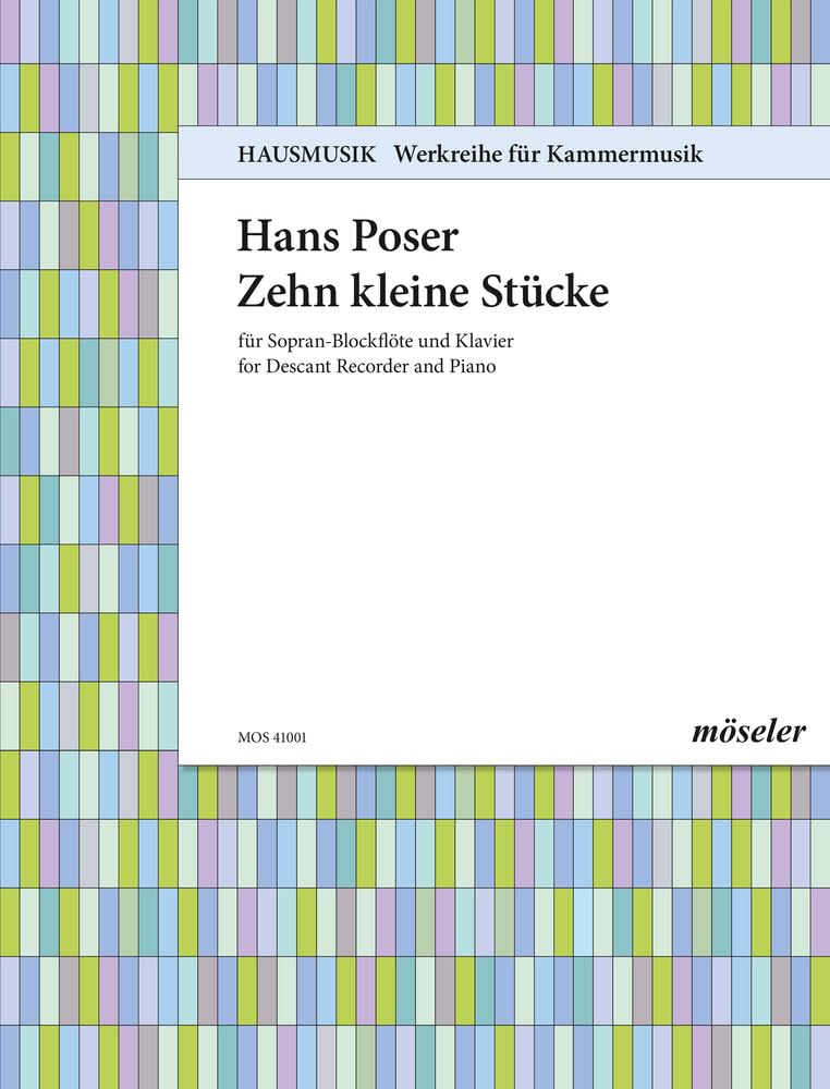 Zehn kleine Stücke: 1. Sopran-Blockflöte und Klavier. (Hausmusik, Band 1) Sheet Music