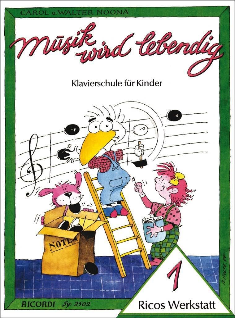 Musik wird lebendig: Ricos Werkstatt - Band 1 | Klavierschule für Kinder Anfänger | Klaviernoten und Songbook für junge Lernende | Frühe ... Übungen zur Förderung von Kreativität (PIANO) Sheet Music