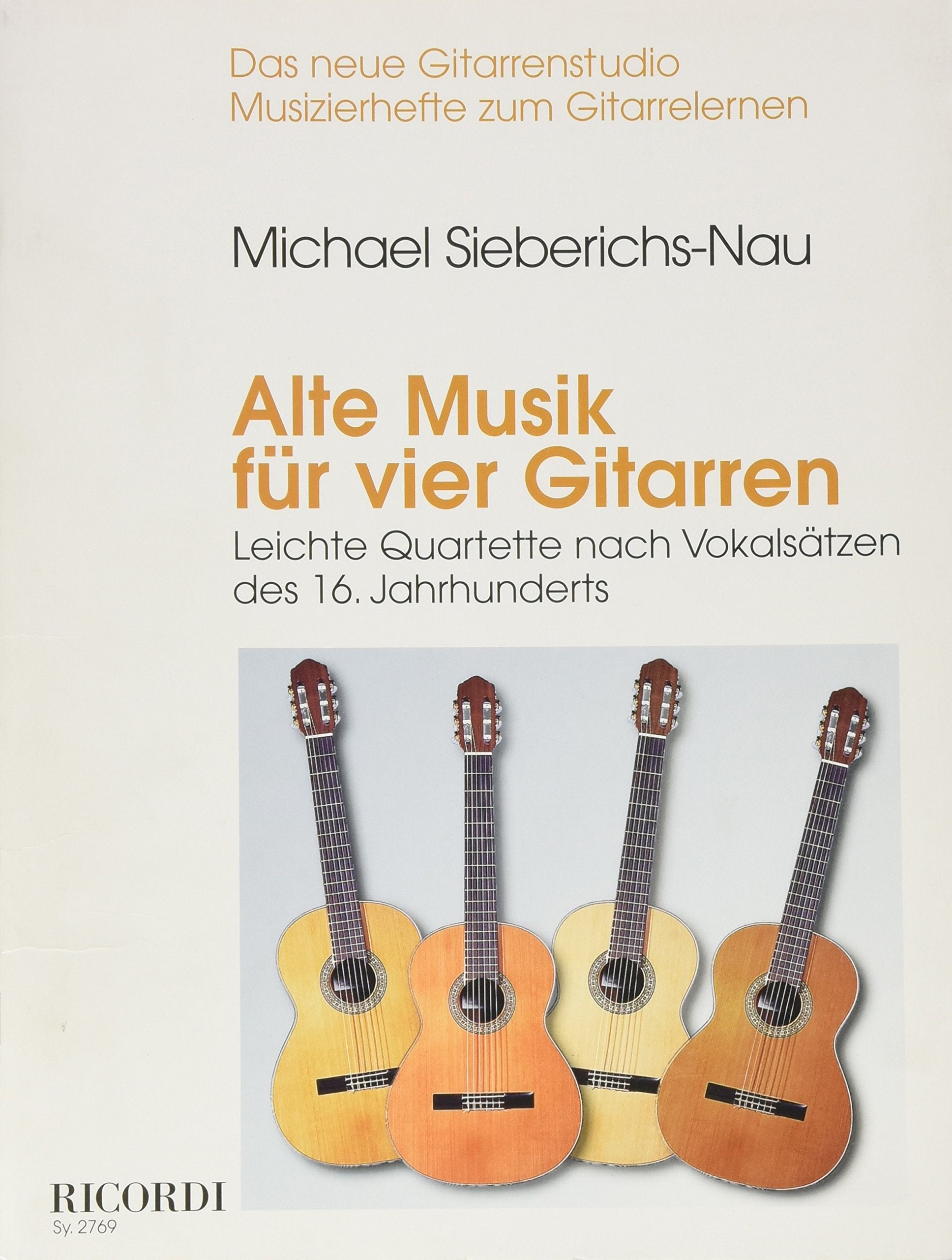 Alte Musik für vier Gitarren (GUITARE) Sheet Music