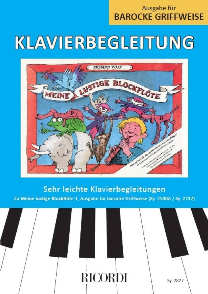 Meine lustige Blockflöte Band 1 (barocke Griffw.) (PIANO) Sheet Music