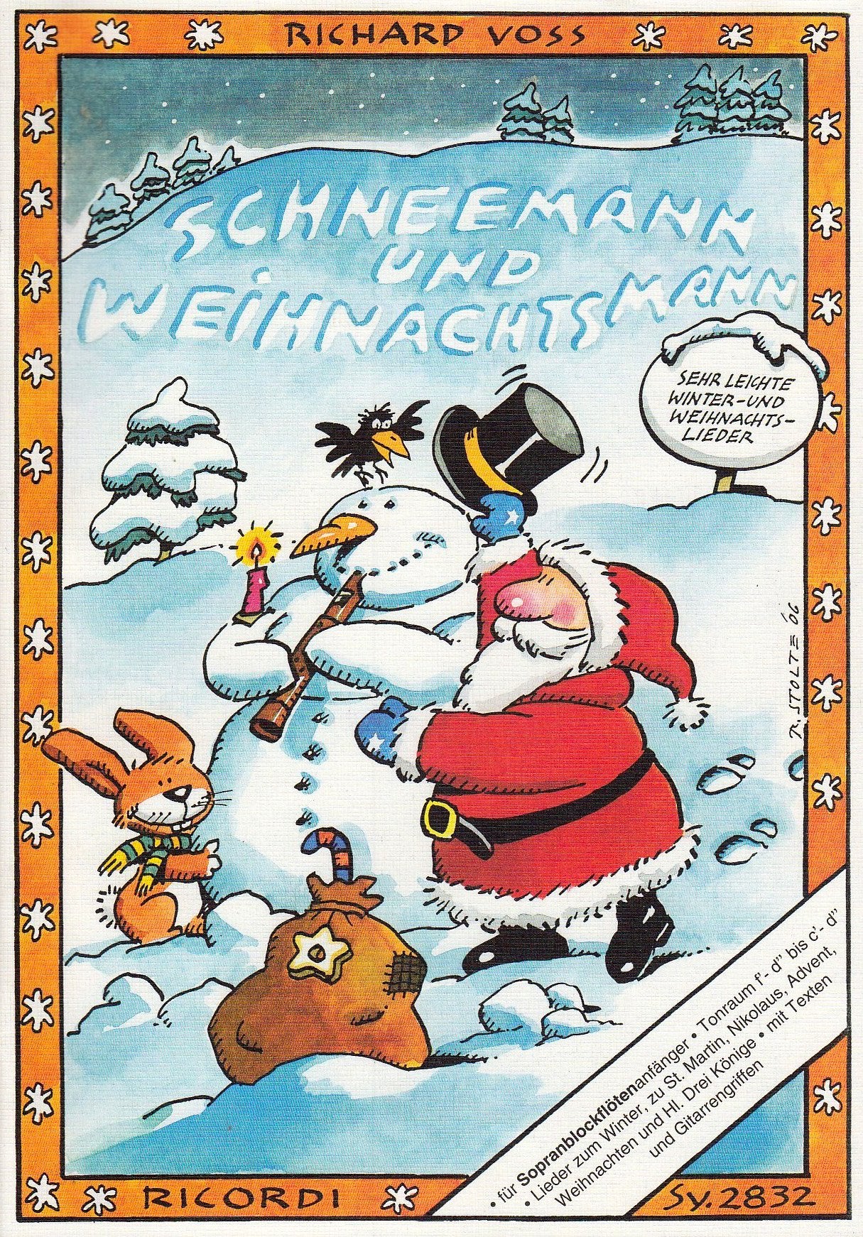 SCHNEEMANN UND WEIHNACHTSMANN FLUTE A BEC Sheet Music