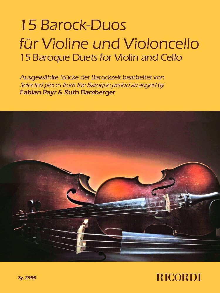 15 Barock-Duos für Violine und Violoncello. Sheet Music
