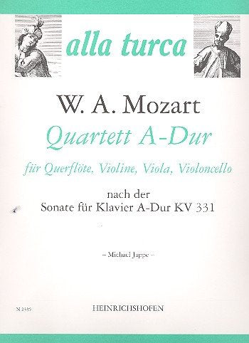 Quartett a-Dur nach der Sonate KV331: für Flöte Books