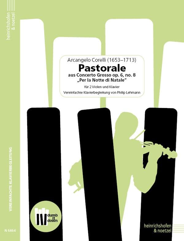 Pastorale aus Concerto Grosso op. 6 Nr. 8 "Per la Notte di Natale": Vereinfache Klavierbegleitung Sheet Music
