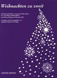 Weihnachten zu Zweit: 30 Weihnachtslieder für 2 Flöten und Gitarre ad lib Sheet Music