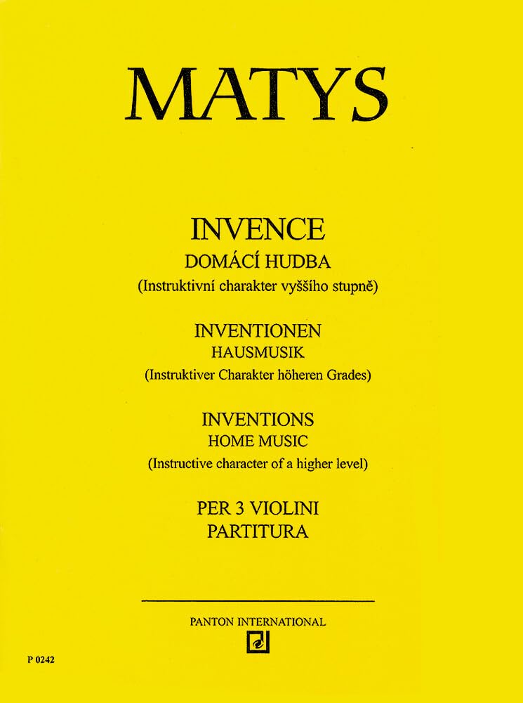 Inventionen: Hausmusik. 3 Violinen. Stimmensatz. Sheet Music
