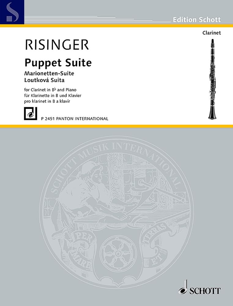 Marionetten – Suite: Klarinette und Klavier. (Edition Schott) Arts & Music