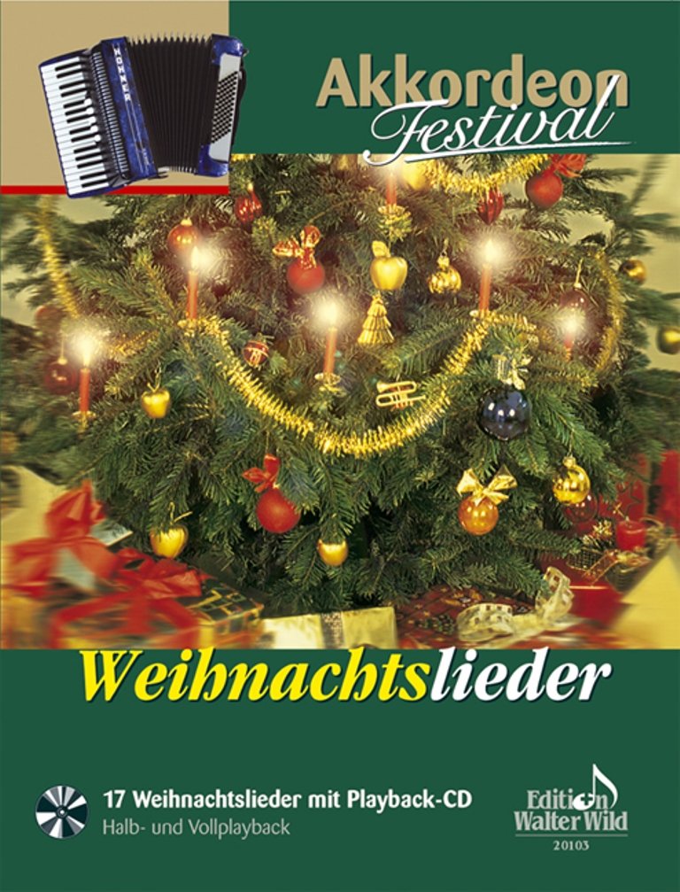 Akkordeon Festival Weihnachtslieder mit Playback-CD book
