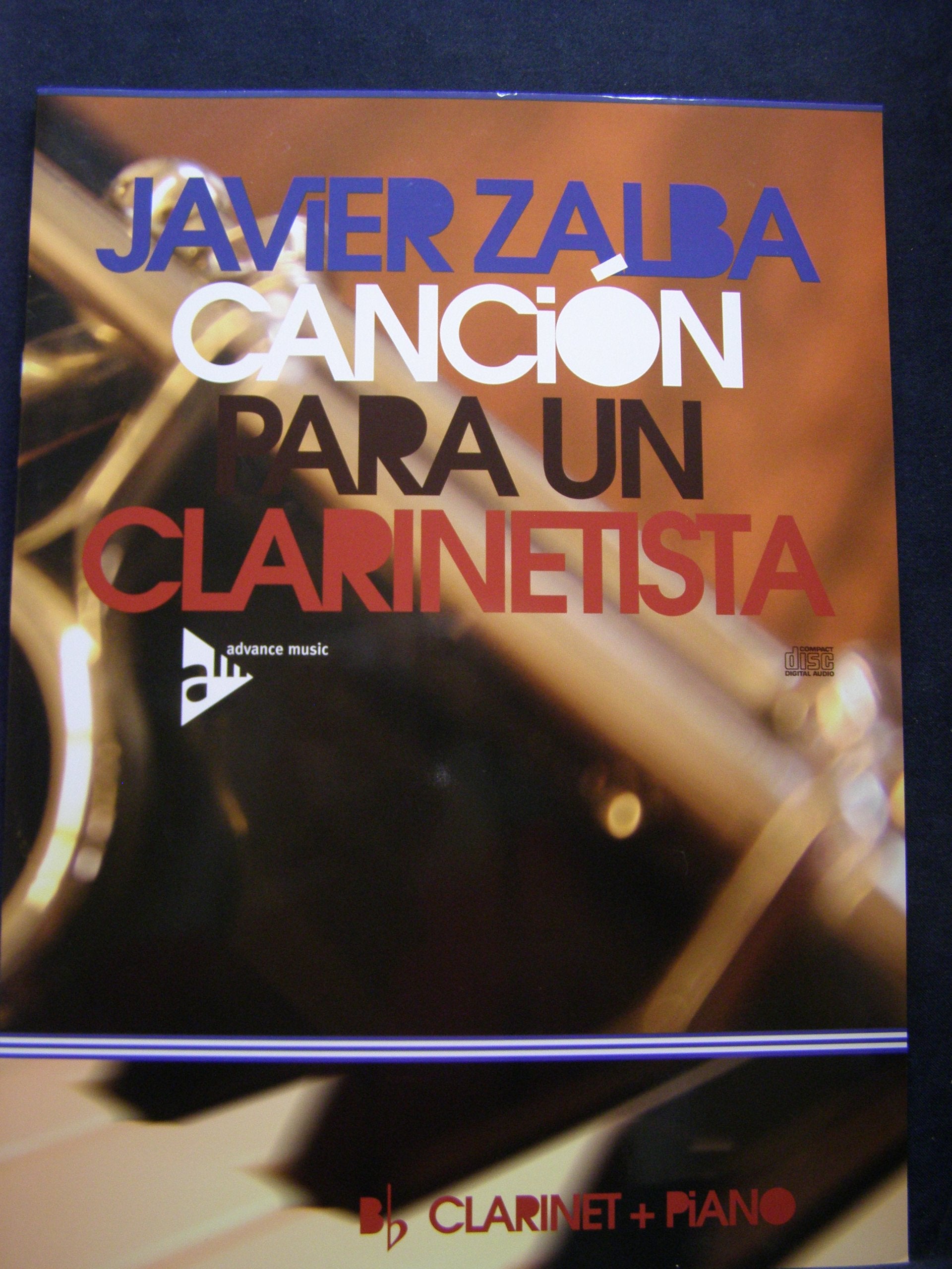 Canción Para Un Clarinetista: clarinet and piano. book