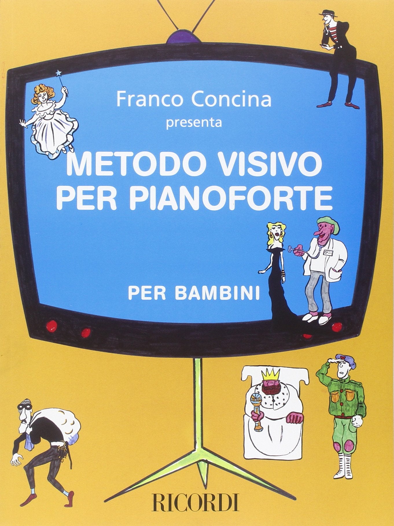 Metodo visivo per pianoforte per bambini piano book
