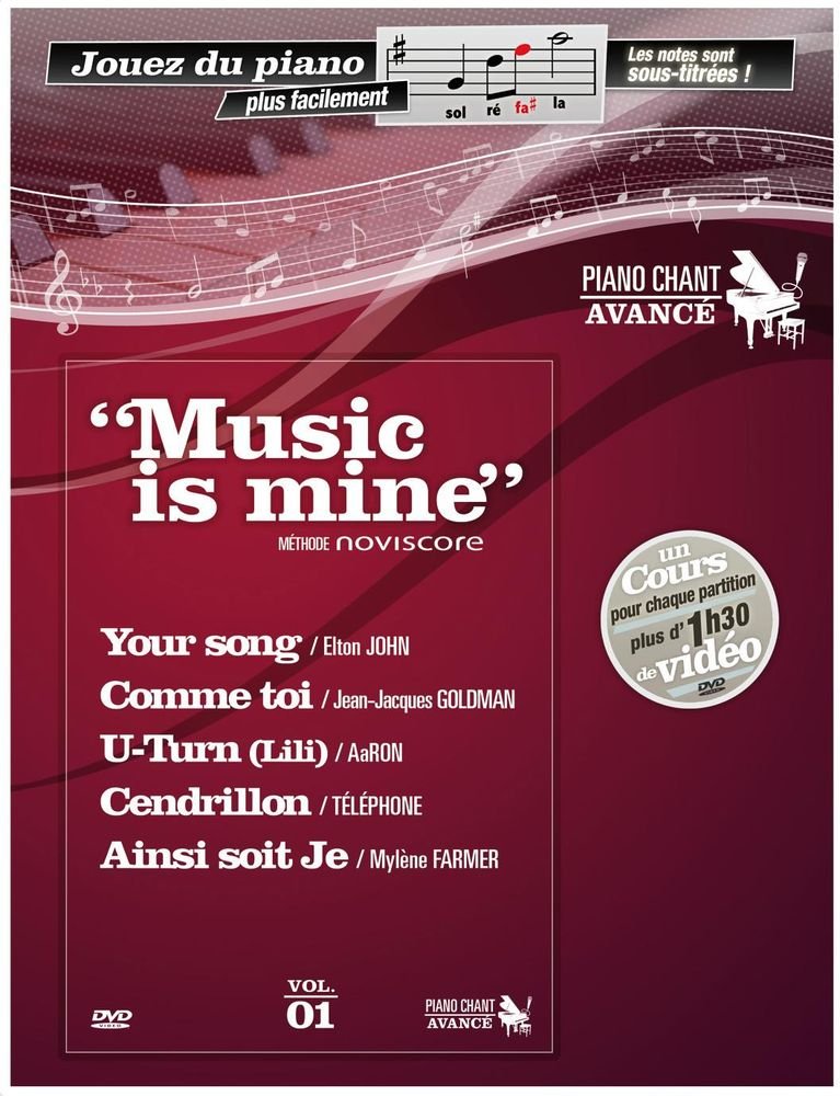Music Is Mine Methode de Piano - Piano Chant Avancé + DVD book