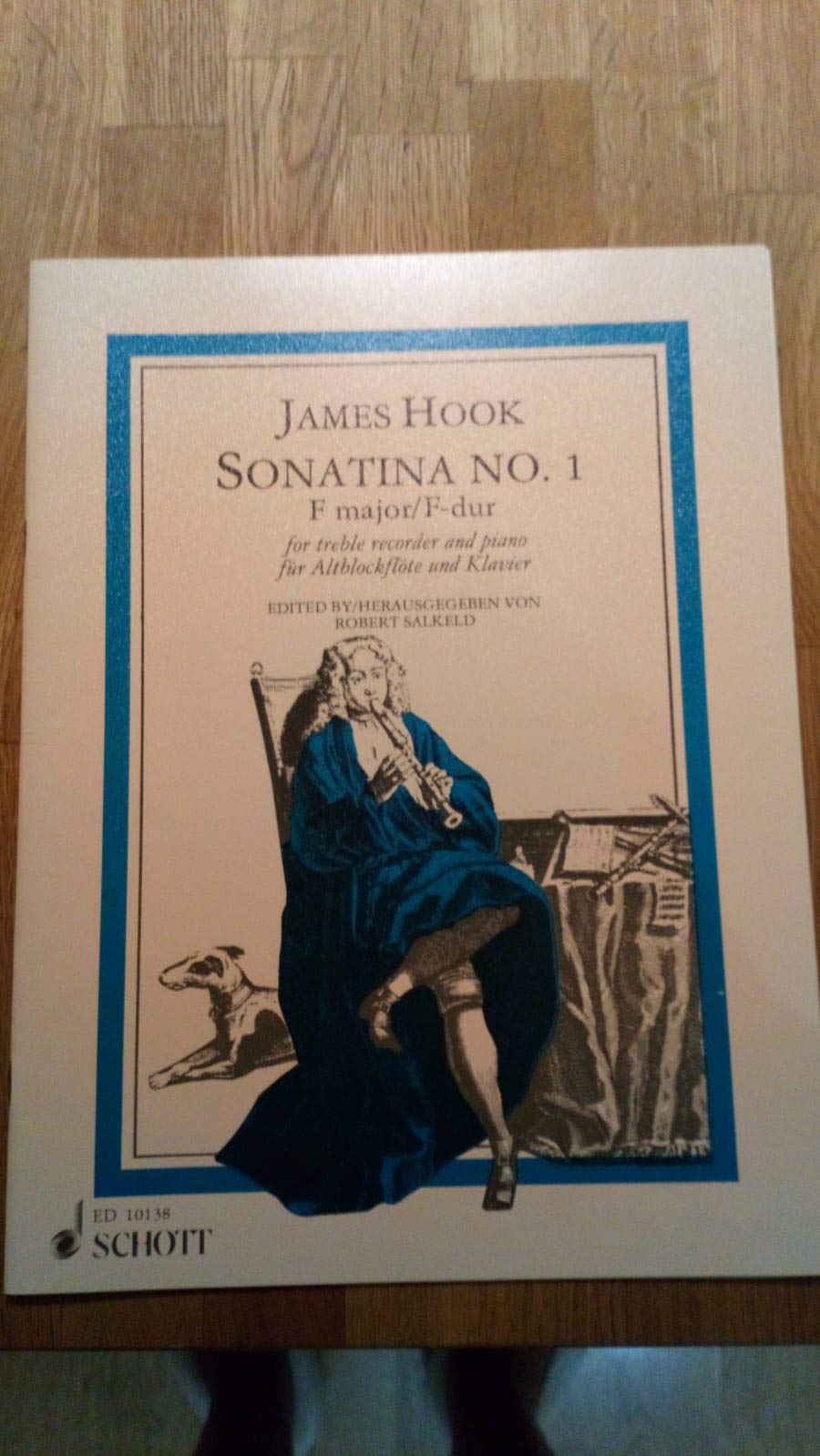 Sonatina No. 1 F major: treble recorder and piano. book