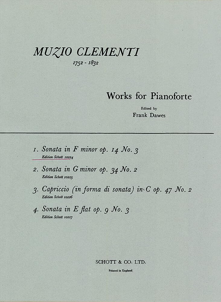 Sonate f-Moll: op. 14/3. Klavier. Sheet Music