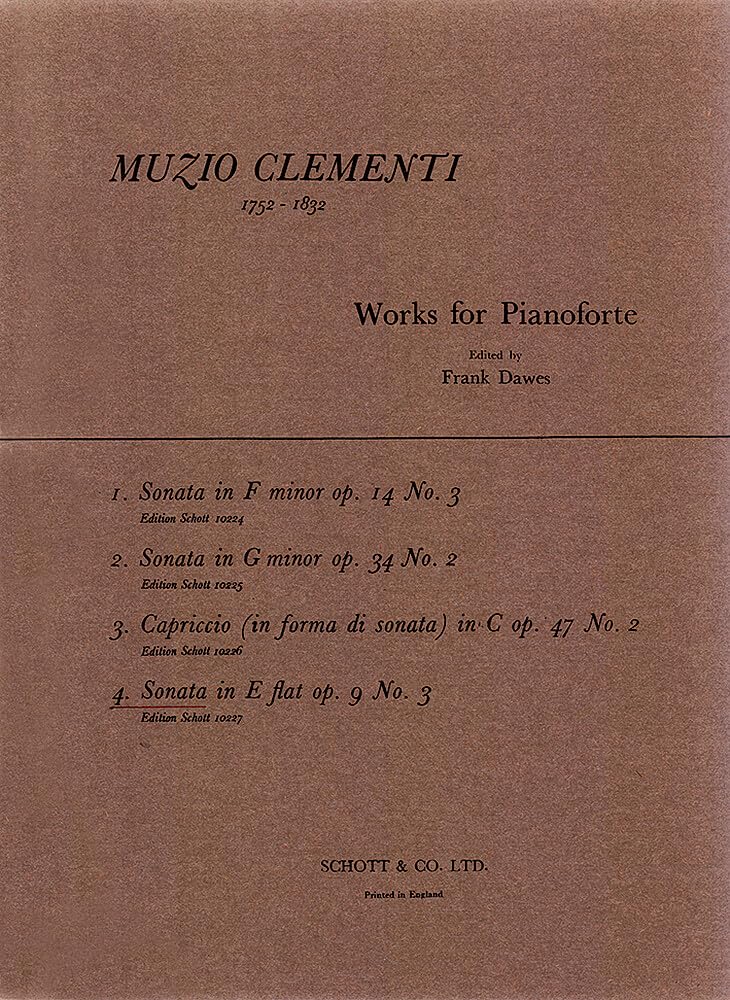 Sonate Es-Dur: Nr. 4. op. 9/3. Klavier. (Works for Pianoforte, Nr. 4) Sheet Music