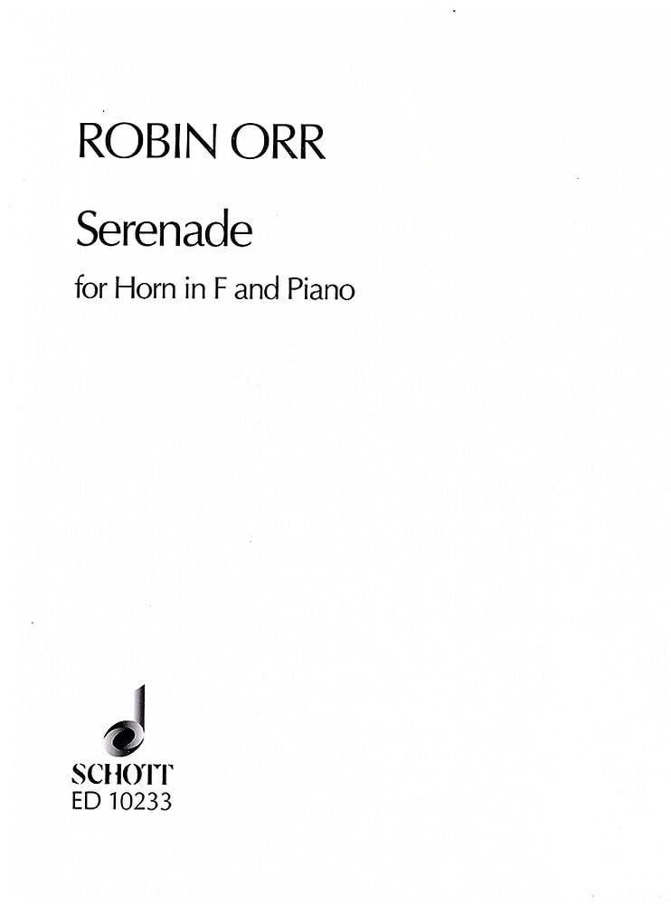Serenade: Horn in F und Klavier. (Series for Brass Instruments and Saxophone) Sheet Music