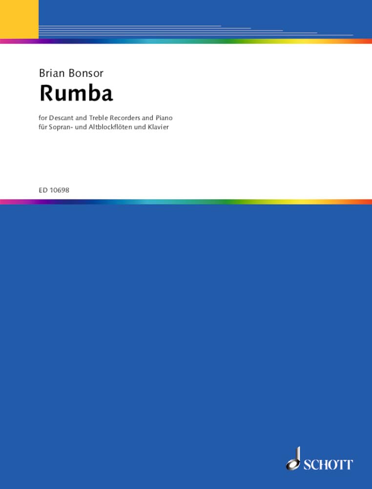 Rumba: 2 Blockflöten (SA) und Klavier. Partitur und Stimmen. Sheet Music