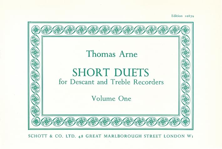 Short Duets: Vol. 1. Sopran- und Alt-Blockflöte. Spielpartitur. Sheet Music