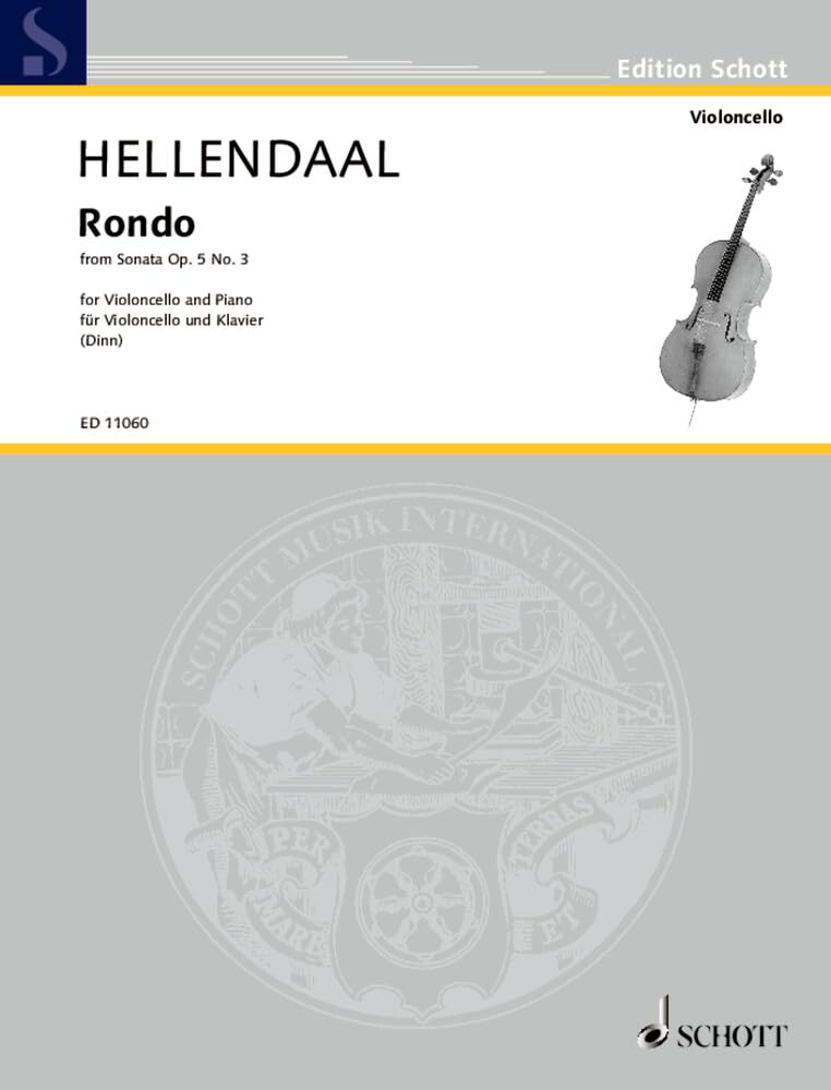 Rondo: aus der Sonata op. 5/3. op. 5/3. Violoncello und Klavier. (Edition Schott) Sheet Music