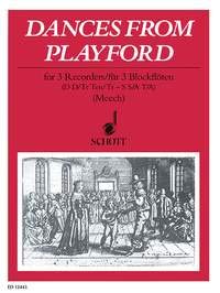 Dances from Playford: 3 Blockflöten (SAT/SSA/SST/SAA). Partitur und Stimmen. Sheet Music