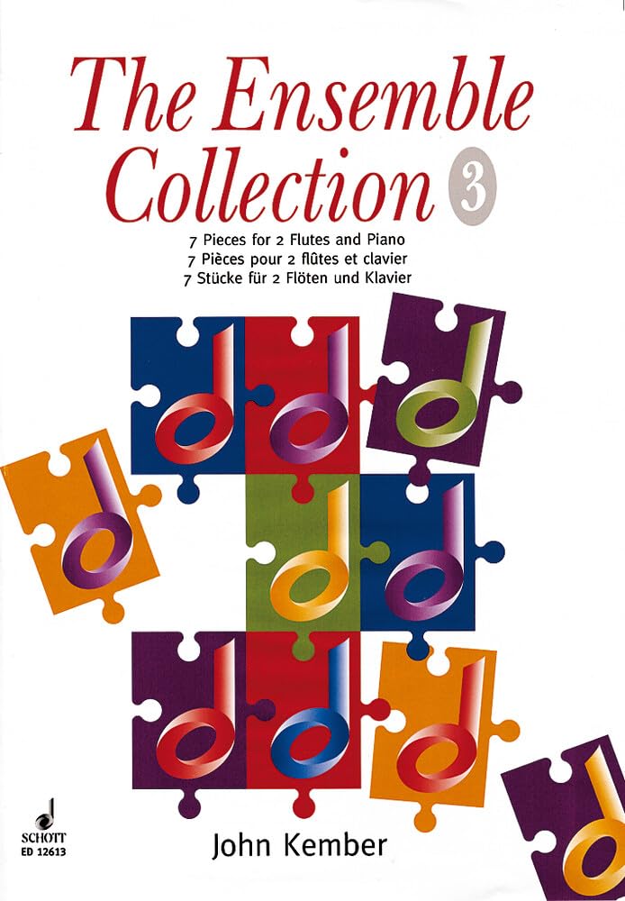 The Ensemble Collection: 7 Stücke. Vol. 3. 2 Flöten und Klavier. Partitur und Stimmen. Sheet Music