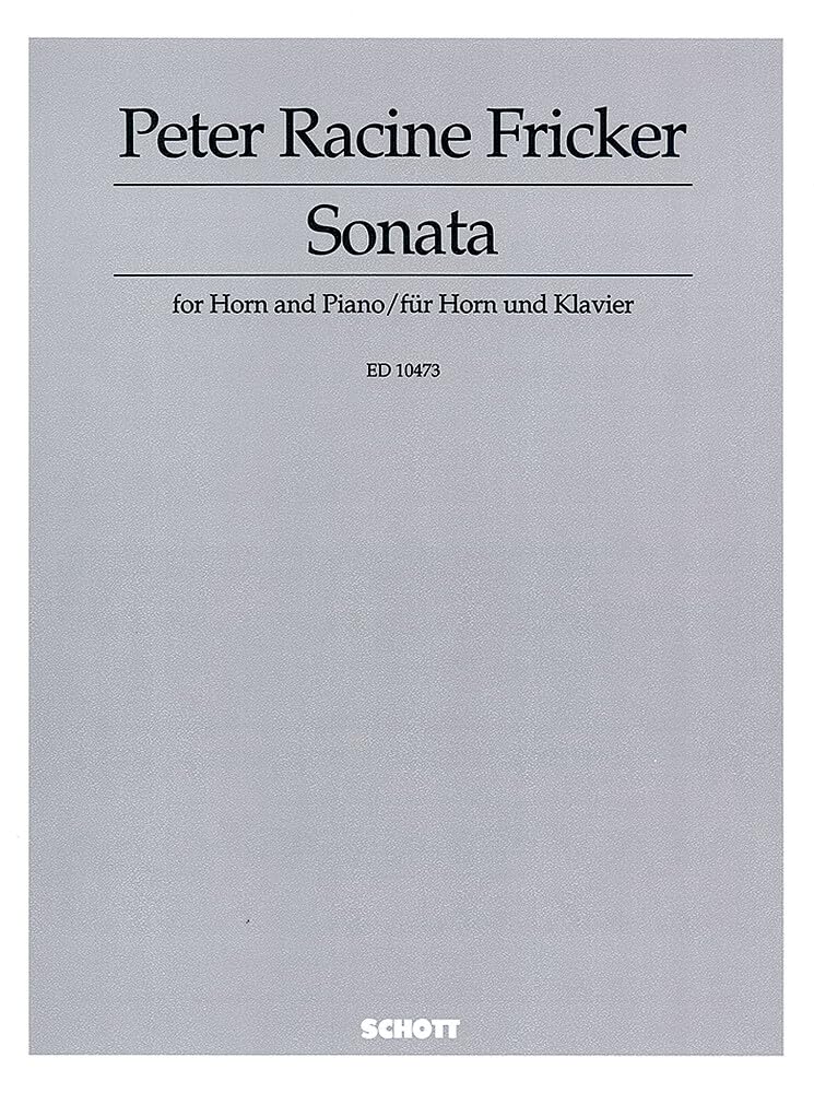 Sonata for Horn and Piano: op. 24. Horn und Klavier. Sheet Music