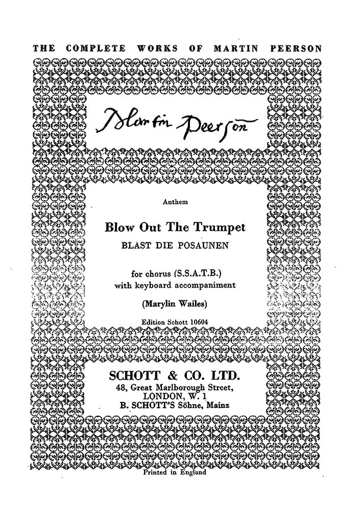 Blast die Posaunen: gemischter Chor (SSATB) und Tasteninstrument. Partitur. (Tudor Church Music) Sheet Music