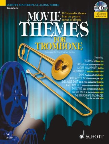 Movie themes +CD (schott master play-along series) - Trombone Sheet Music