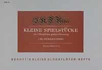 Kleine Spielstücke: 2 Blockflöten. Sheet Music