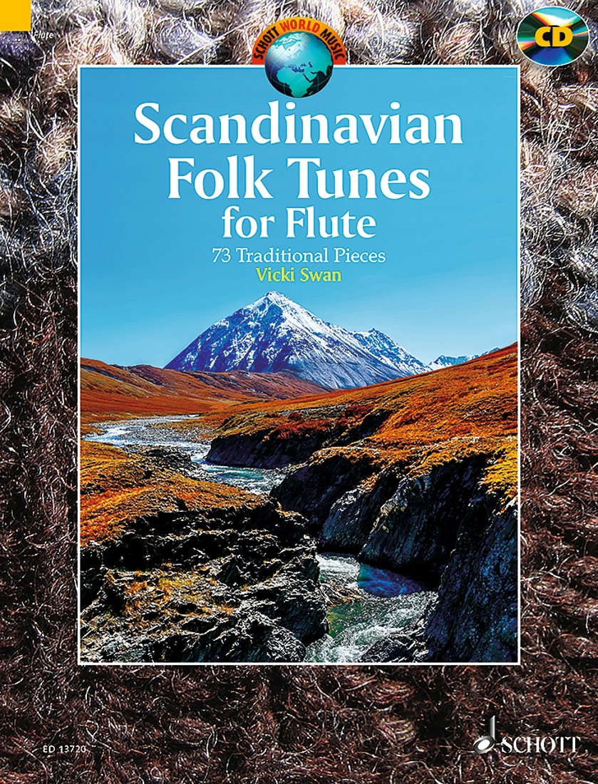 Scandinavian folk tunes (73 pièces traditionnelles scandinaves) +CD --- Flûte Sheet Music