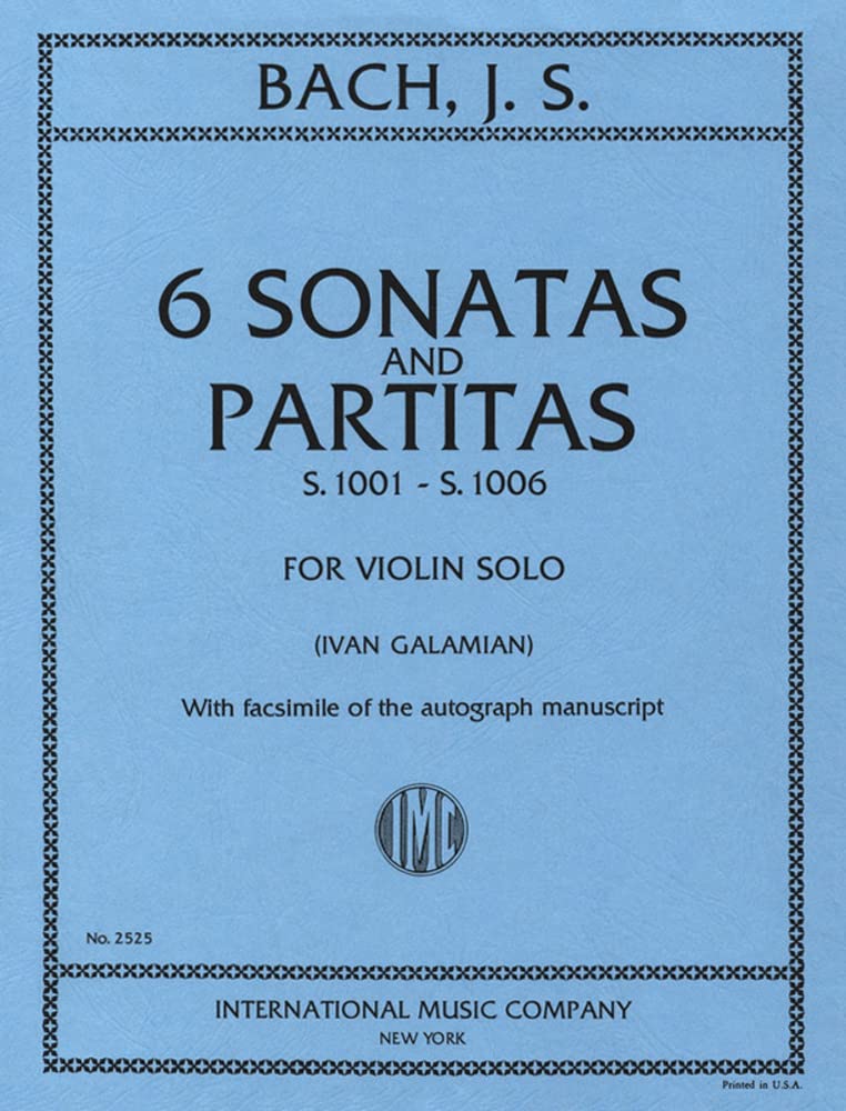 J.S. Bach: 6 Sonatas And Partitas (S.1001 - S.1006). Partitions pour Violon book