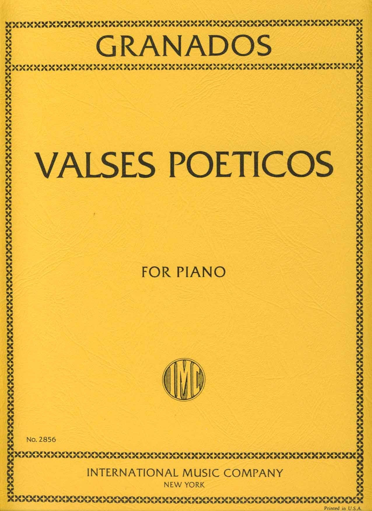 GRANADOS - Valses Poeticos para Piano Books