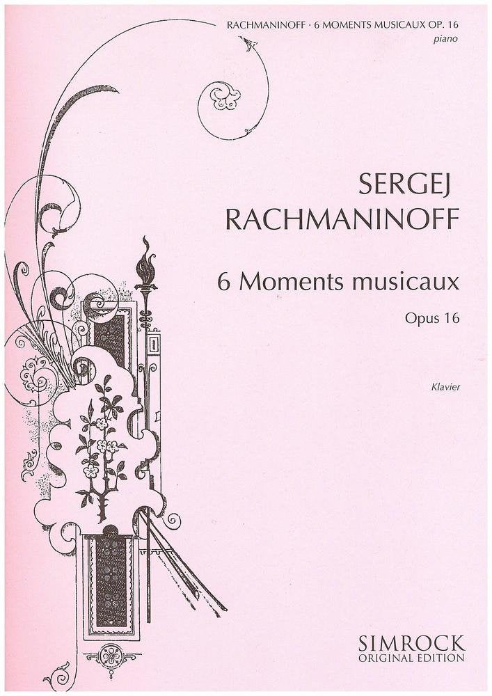 Six Moments musicaux: op. 16. piano. Sheet Music