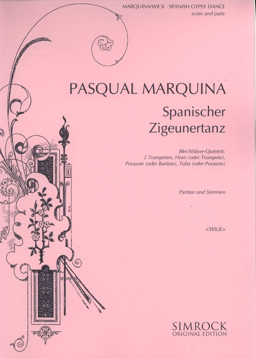 Spanischer Zigeunertanz: Bläser-Quintett. Partitur und Stimmen. (Simrock Original Edition) Sheet Music