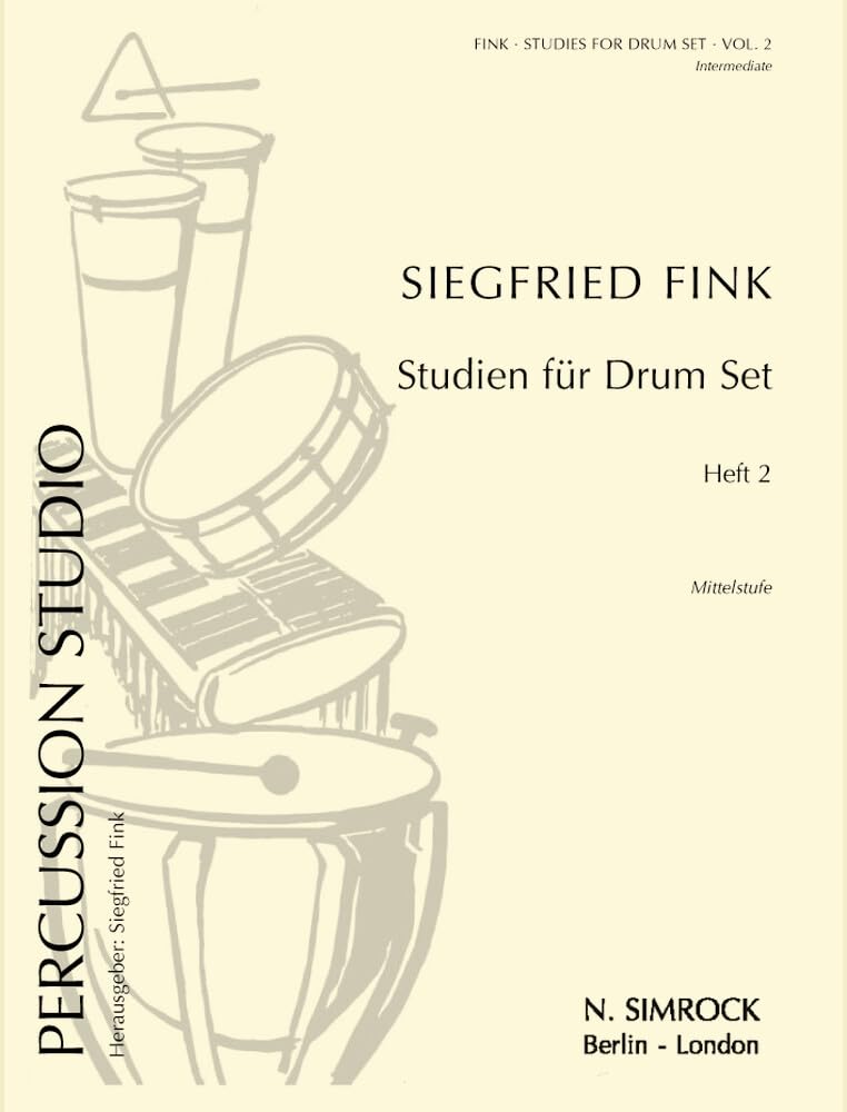 Studien für Drum Set: Mittelstufe. Vol. 2. Schlagzeug. Sheet Music