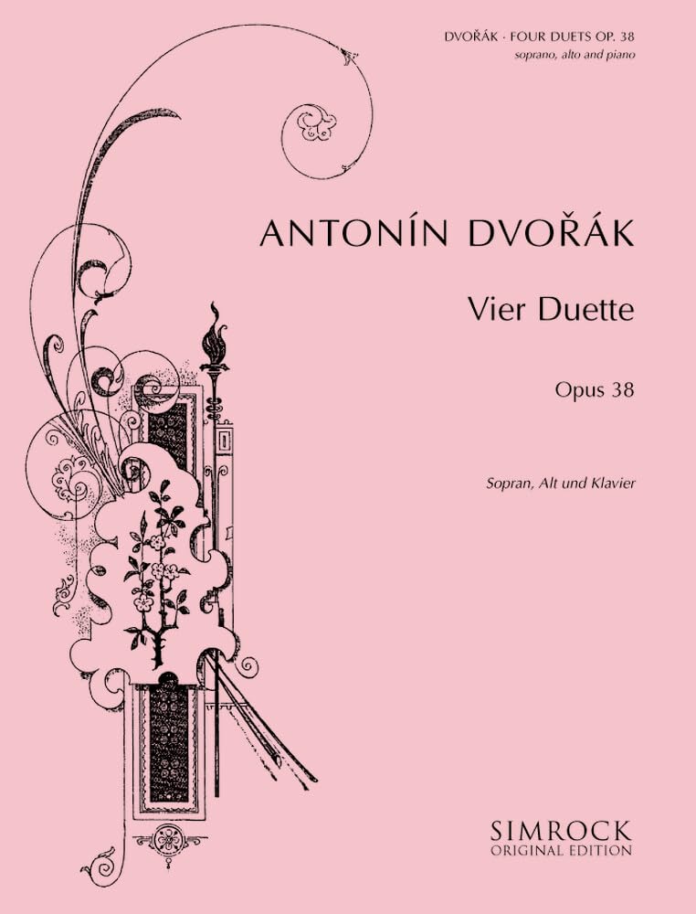 4 Duette: op. 38. Sopran, Alt und Klavier. (Simrock Original Edition) Sheet Music