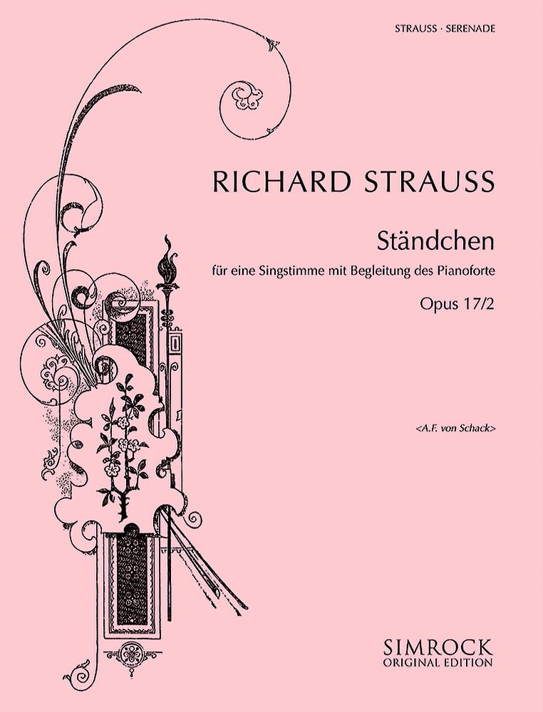 Sechs Lieder: Nr. 1 Ständchen Fis-Dur. op. 17/2. Gesang und Klavier. Books