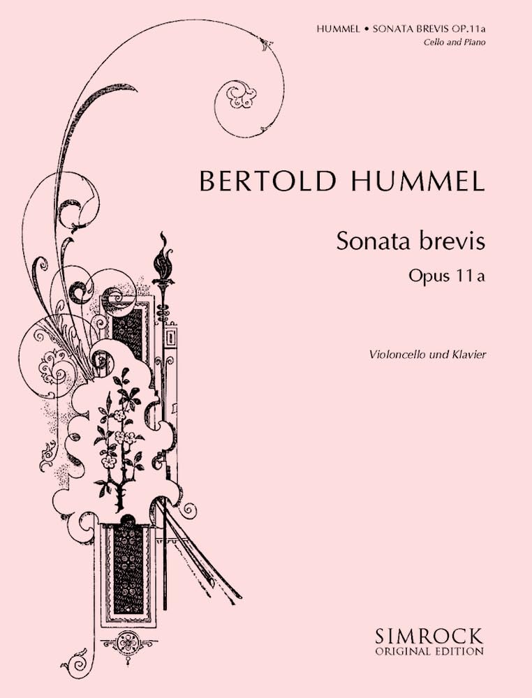 Sonata brevis: Violoncello und Klavier. (Simrock Original Edition) Sheet Music
