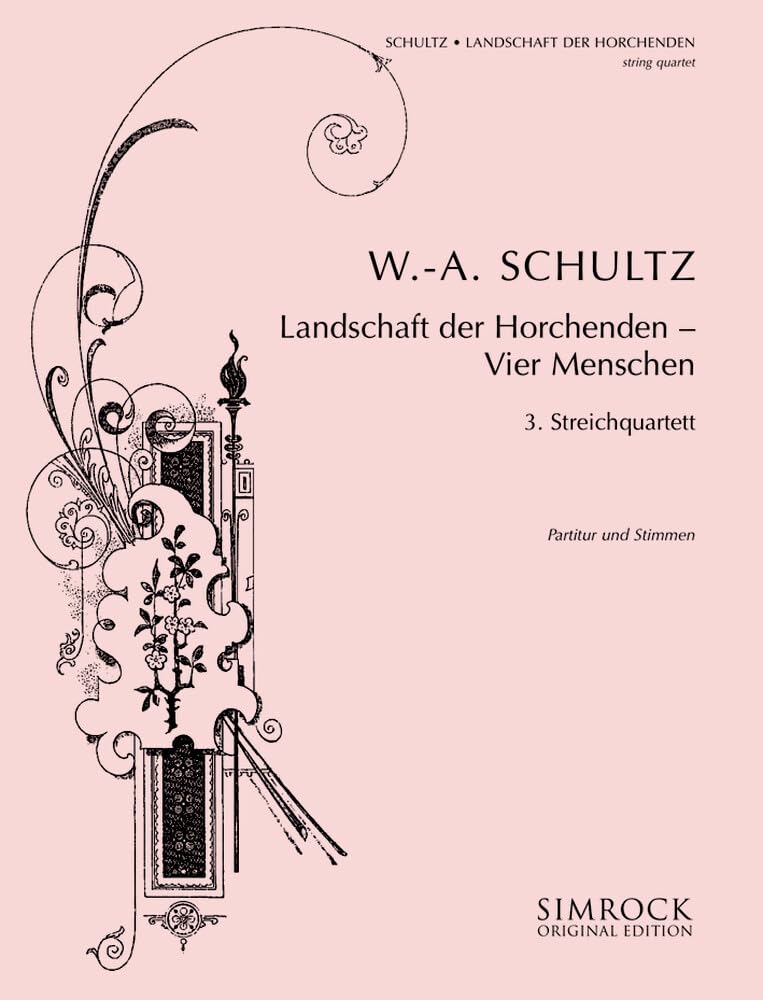 3e Streichquartett: "Paysage des gens qui écoutent - Quatre personnes". string quartet. Partition et parties. book