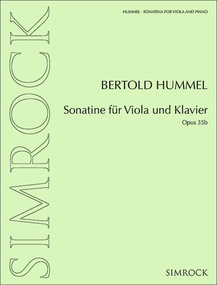 Sonatine für Viola und Klavier: op. 35b. Viola und Klavier. Sheet Music
