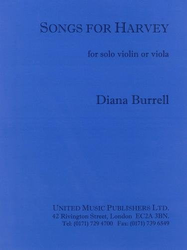 Burrell: Lieder für Harvey (Violine Solo) Books
