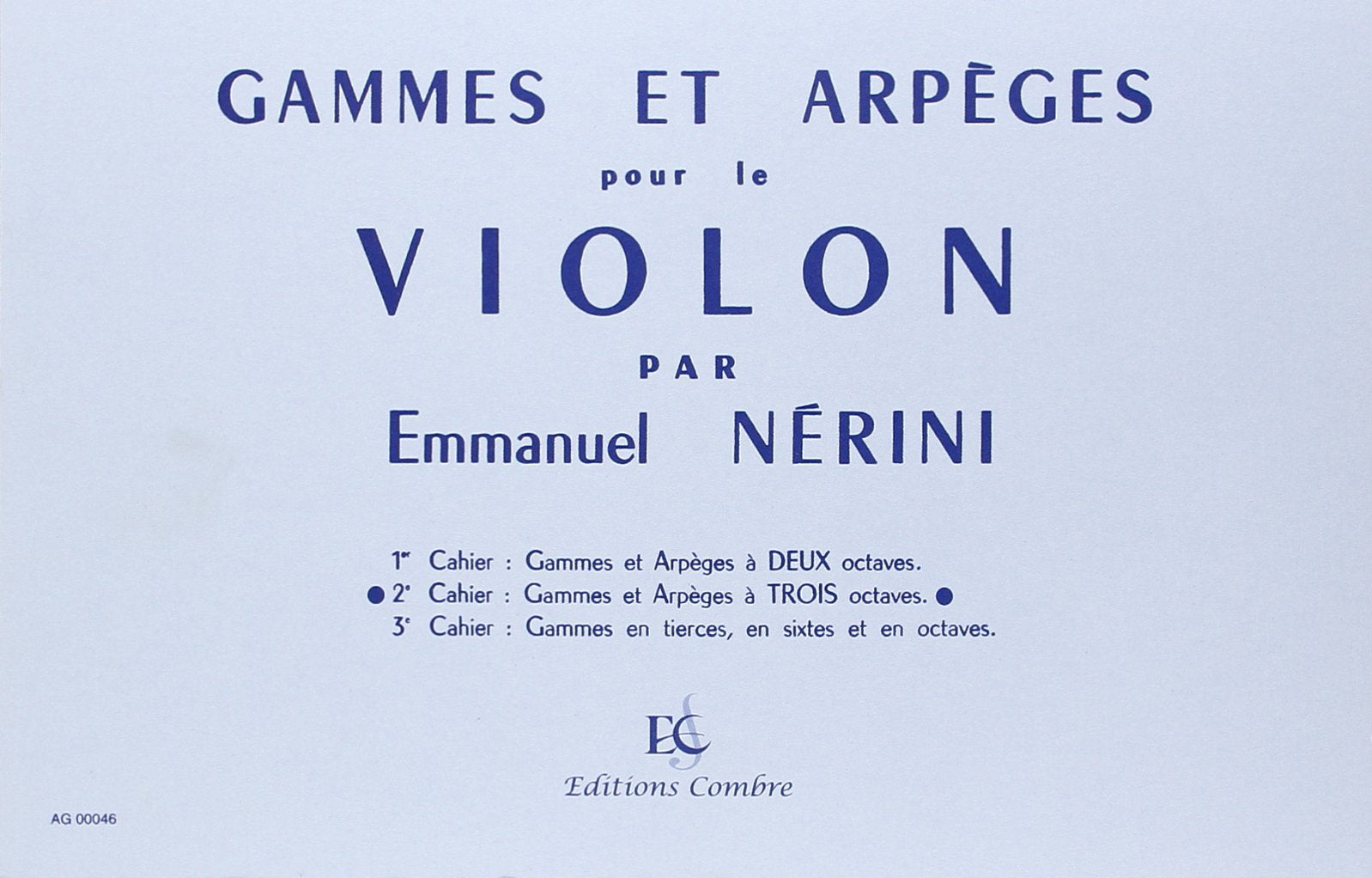 Gammes et arpeges vol.2 (a 3 octaves) --- violon book