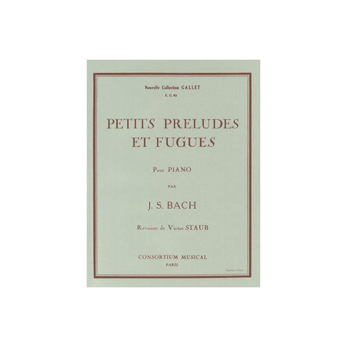 Petits preludes et fugues --- piano book