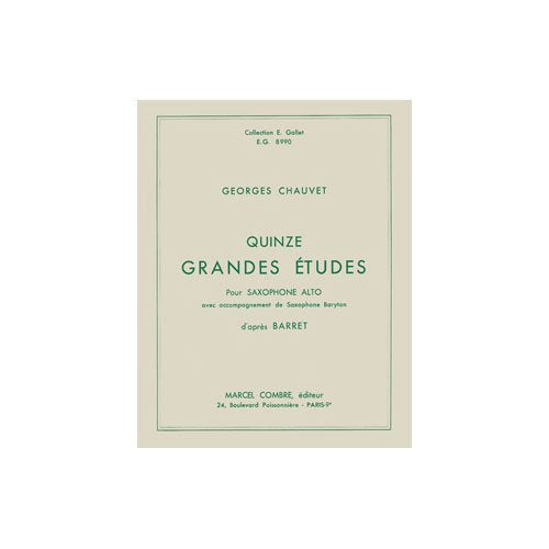 GRANDES ETUDES (15) --- SAXOPHONE Sheet Music