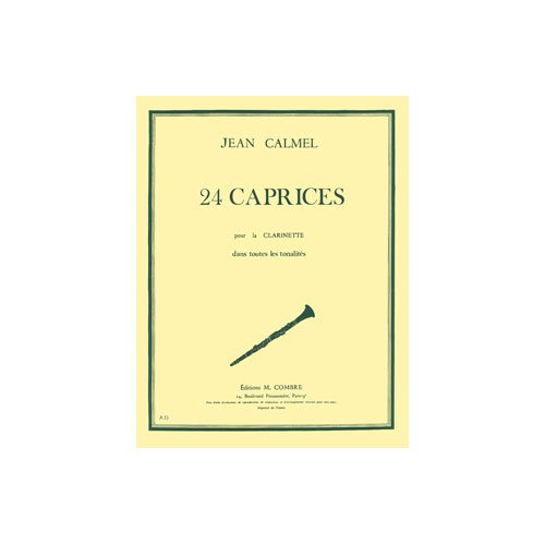 Caprices (24) dans toutes les tonalites --- clarinette book